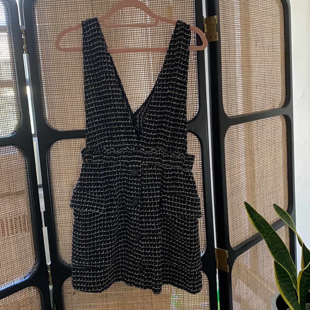 Tweed Overall Dress